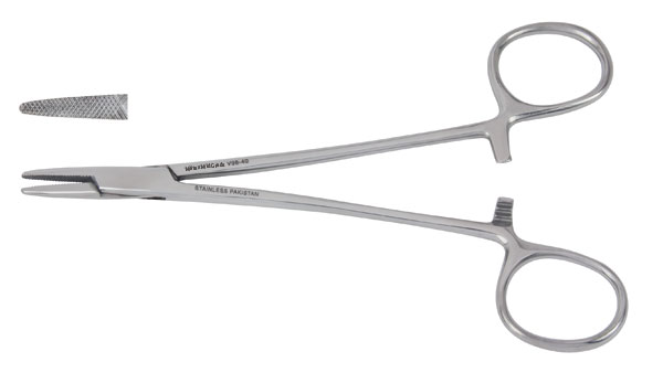 Holder Needle Baumgartner 5-1/2' Serrated Jaws Miltex Vantage by Integra York PA, Inc. (Miltex)  ID V98-40